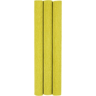 Crepepapir, 25x60 cm, Stræk/crepe: 180%, 105 g, lys grøn, 3 ark/ 1 pk. 0
