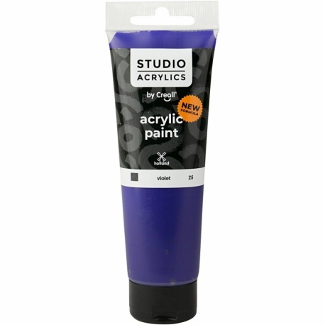 Creall Studio akrylmaling, dækkende, violet, 120 ml/ 1 fl. 0