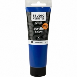 Creall Studio akrylmaling, dækkende, phtalo blue (32), 120 ml/ 1 fl. 0