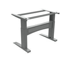 Hæve-/sænkestel | Bredde 116 cm | Sølv