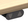 Hæve-/sænkebord | 60x60 cm | Ahorn med sølv stel