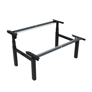 Hæve-/sænkestel | Bredde 152 cm | Sort 