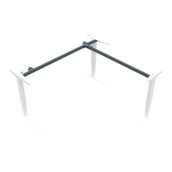 Hæve-/sænkestel | Bredde 172 cm | Hvid