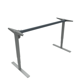 Hæve-/sænkestel | Bredde 152 cm | Sølv