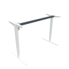 Hæve-/sænkestel | Bredde 129 cm | Hvid