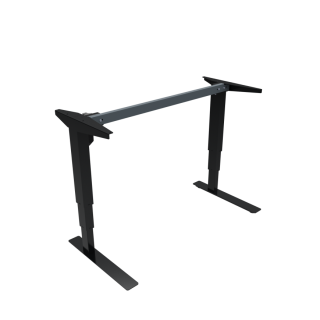 Hæve-/sænkestel | Bredde 112 cm | Sort 