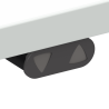 Hæve-/sænkebord | 117x90 cm | Hvid med sølv stel