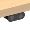 Hæve-/sænkebord | 100x60 cm | Bøg med sølv stel