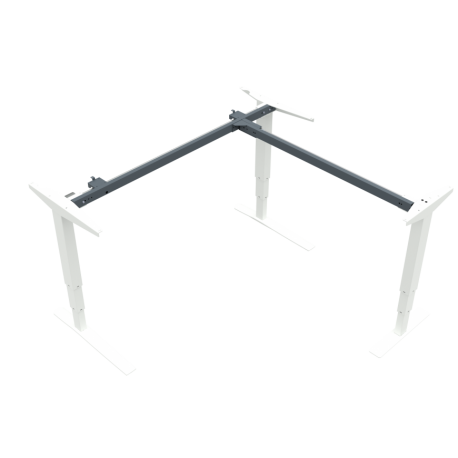 Hæve-/sænkestel | Bredde 152 cm | Hvid