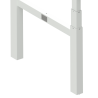 Hæve-/sænkebord | 120x60 cm | Bøg med hvidt stel