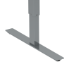 Hæve-/sænkebord | 180x80 cm | Hvid med krom stel