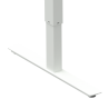 Hæve-/sænkebord | 120x80 cm | Hvid med hvidt stel