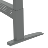 Hæve-/sænkebord | 160x100 cm | Bøg med sølv stel