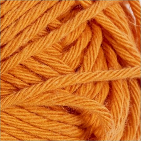 Bomuldsgarn, nr. 8/8, L: 80-85 m, orange, 50 g/ 1 ngl. 0