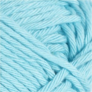 Bomuldsgarn, nr. 8/8, L: 80-85 m, turkis, 50 g/ 1 ngl. 0