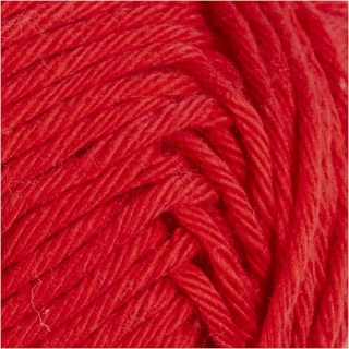 Bomuldsgarn, nr. 8/8, L: 80-85 m, mørk rød, 50 g/ 1 ngl. 0