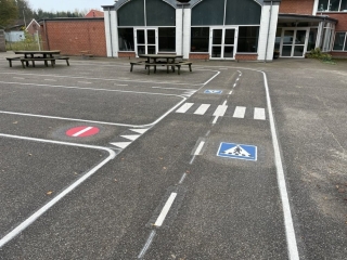 Termoplast kørebane inkl. montage