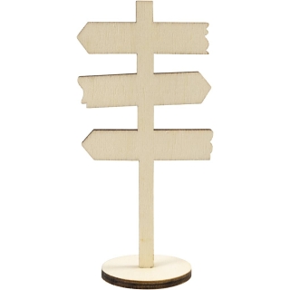 Skilt på fod, H: 12 cm, B: 6 cm, 1 stk./ 1 pk. 0