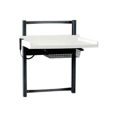 Vægmonteret puslebord