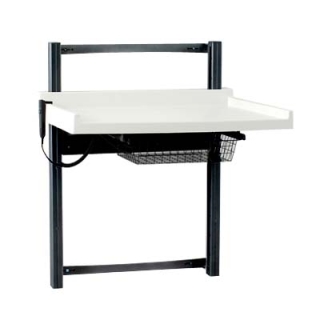 Vægmonteret puslebord