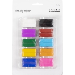 Fine Clay Polymer, colorful, 10x20 g/ 1 pk. 0