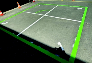 LUDO bane inkl. brikker og terninger 300x300 cm - Termoplast