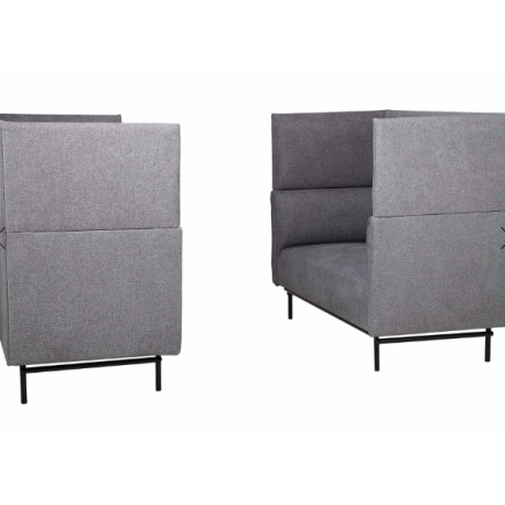 2,5 PERS ELEGANT & LYDDÆMPENDE SOFA MED HØJ RYG