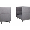 2,5 PERS ELEGANT & LYDDÆMPENDE SOFA MED HØJ RYG