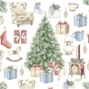 Servietter, Juletræ med gaver, str. 33x33 cm, 20 stk./ 1 pk. 0