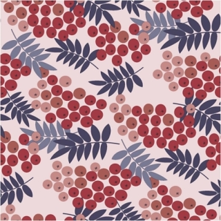 Servietter, Rønnebær, str. 33x33 cm, 20 stk./ 1 pk. 0