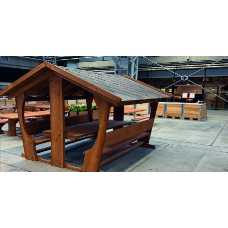 Bordbænkesæt med tag