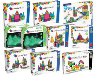 Kæmpe Magna-tiles sæt 6 store kasser