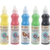 Vinduesmaling, ass. farver, 5x75 ml/ 1 pk. 0