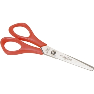 Skolesaks, L: 14 cm, rund, venstre, 12 stk./ 1 pk. 0