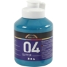 Akrylmaling Glitter, turkis, 500 ml/ 1 fl. 0