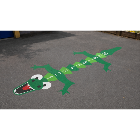 Krokodille med tal - 4750 x 1750 mm