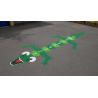 Krokodille med tal - 4750 x 1750 mm