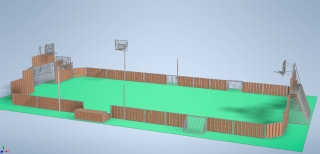 Multibane - STØJSVAG  10 x 20 meter